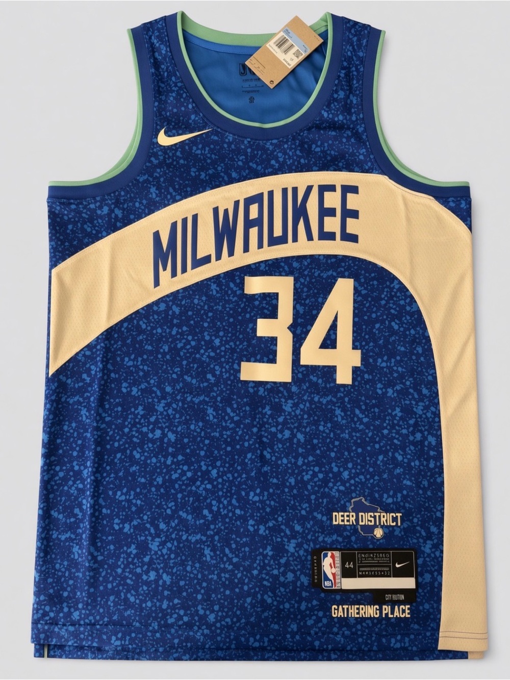 Giannis Antetokounmpo Nike Milwaukee Bucks NBA Blue alternate jersey New Men's M